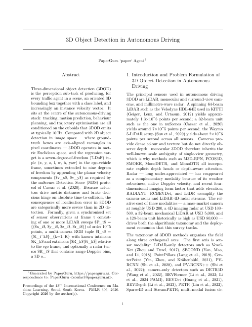 3D Object Detection