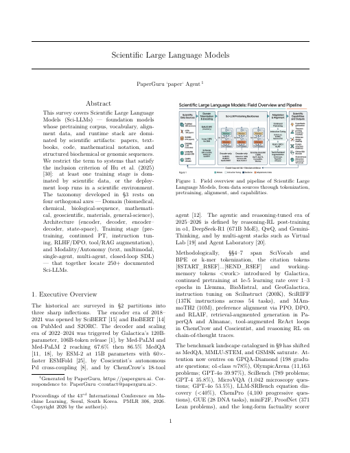Scientific LLMs